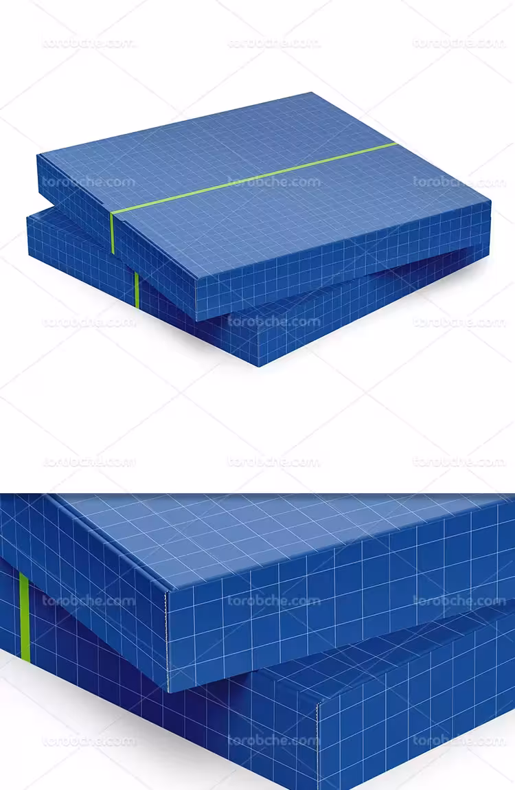 موکاپ جعبه پیتزا با کیفیت | گرافیک با طعم تربچه
