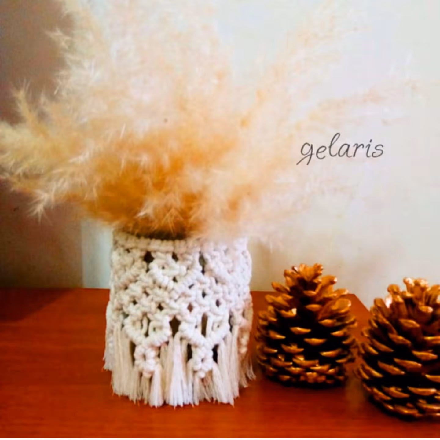 جا گلدانی شیک مکرومه