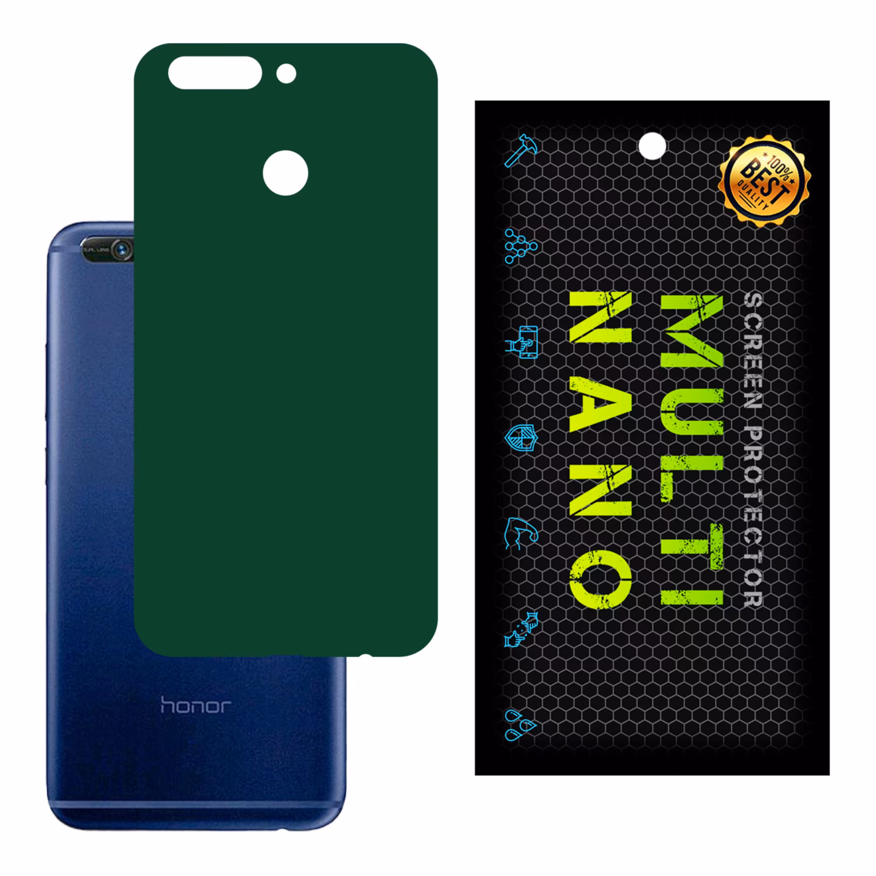 برچسب پوششی MultiNano مدل X-F1M-Green برای پشت موبایل هواوی  Honor V9