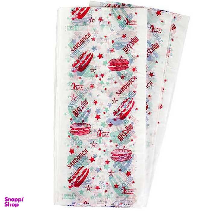 پاکت یکبار مصرف ساندویچ پنگوین مدل p100 پنج بسته 100عددی