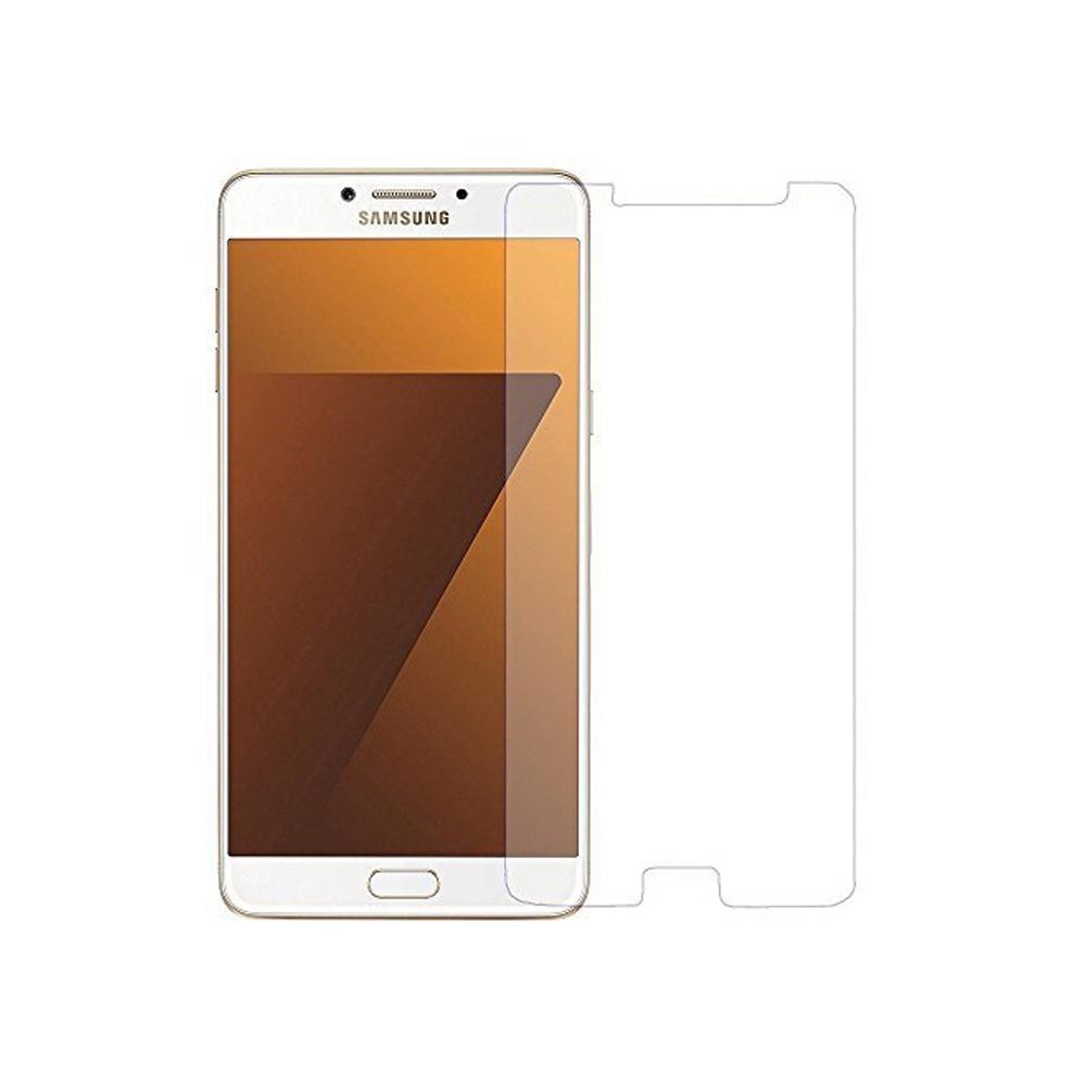 گلس سامسونگ samsung galaxy c7 pro / c7 محافظ صفحه نمایش شفاف شیشه ای C7010 خشگیر سی هفت اورجینال  C7000 سی 7 سون پرو