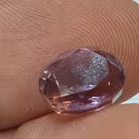 نگین الماس تراش کلکسیونی آمیتیست اصل برزیل 7 قیراطی