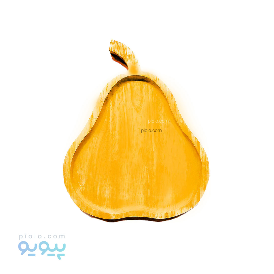 بشقاب طرح گلابی بزرگ چوبی بامبو