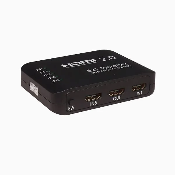 سوئیچ 5 پورت HDMI کی نت پلاس مدل KP-SWHD2005 با ریموت کنترل