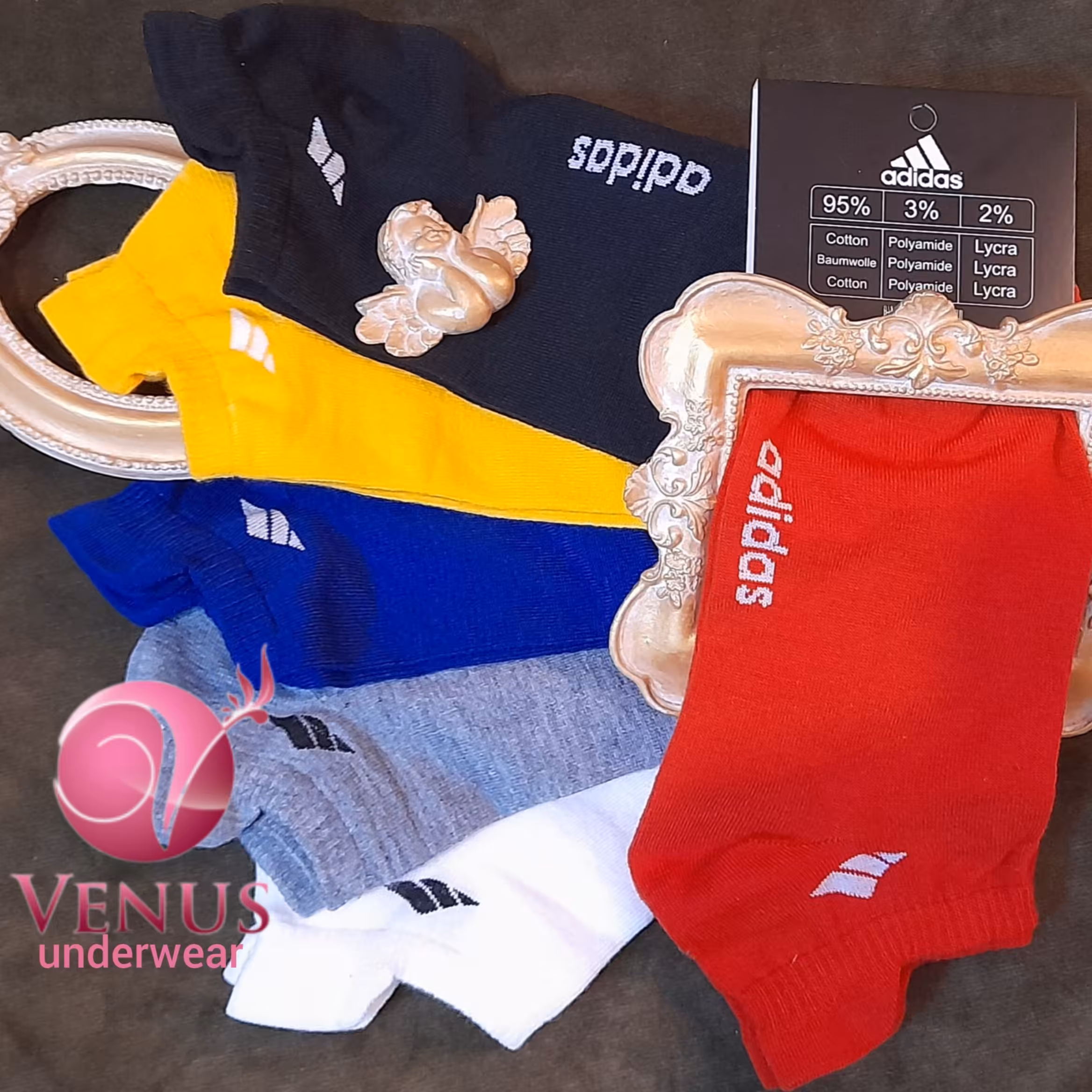 پک سه عددی جوراب اسپرت دو پاشنه. نخ پنبه . مچی