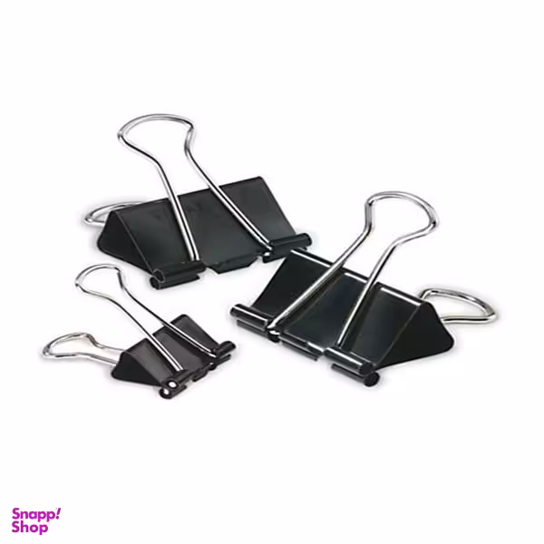 گیره کاغذ سی بی اس سایز 19 میلی متر بسته 12 عددی