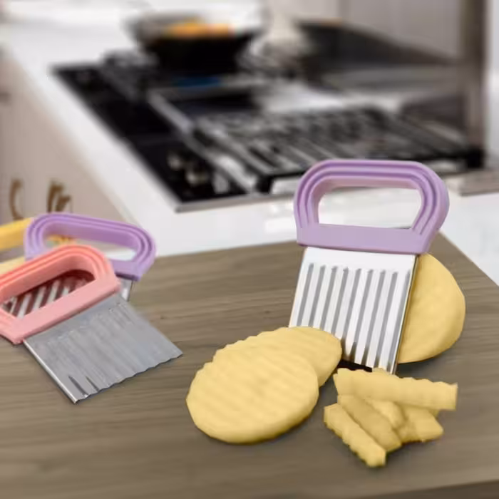 اسلایسر سیب زمینی، خلال کن سیب زمینی دسته رنگی و تیغه استیل 