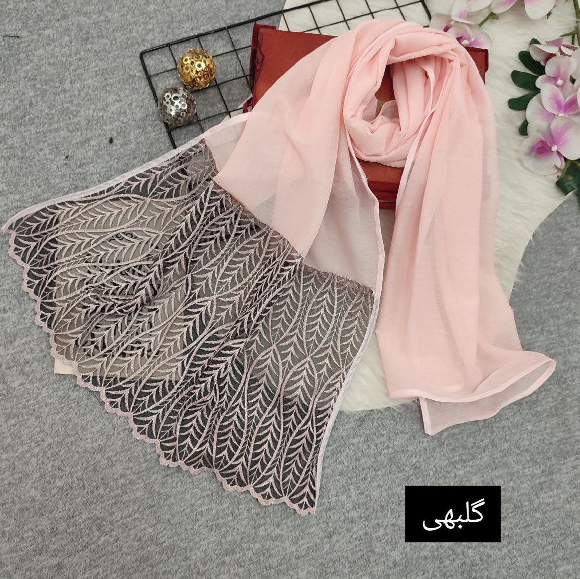 شال مجلسی و شیک گیپور گلدوزی شده