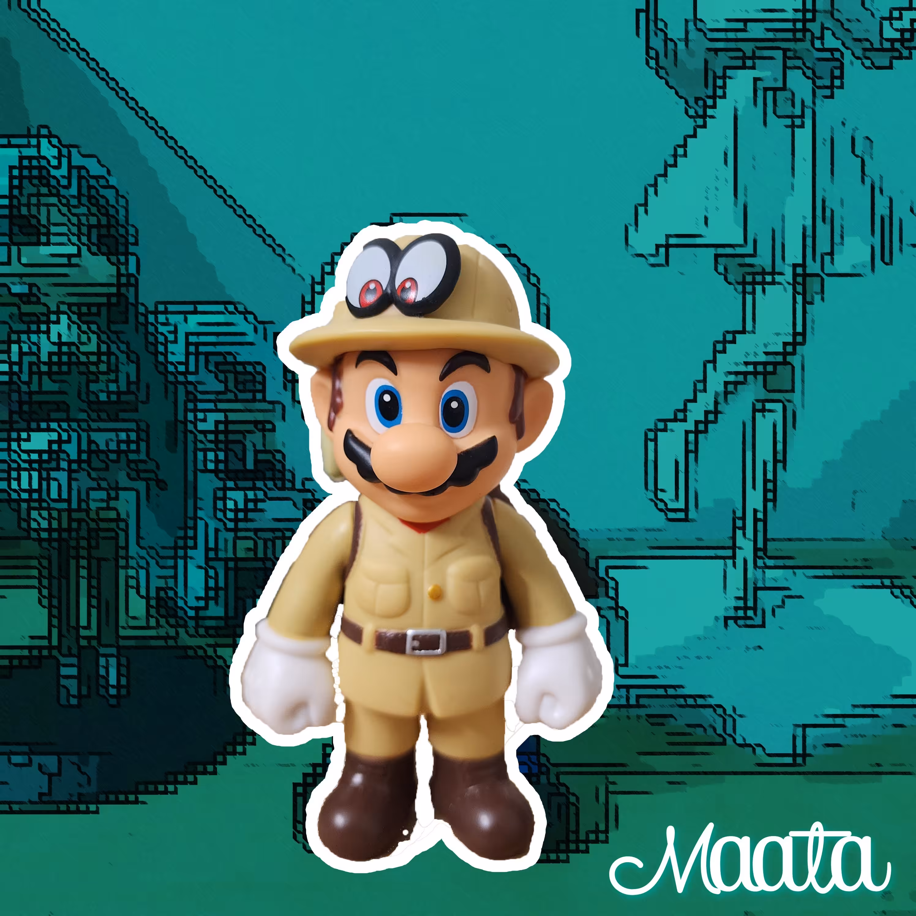 فیگور ماریو Super Mario خاکی (12 سانتی متری)
