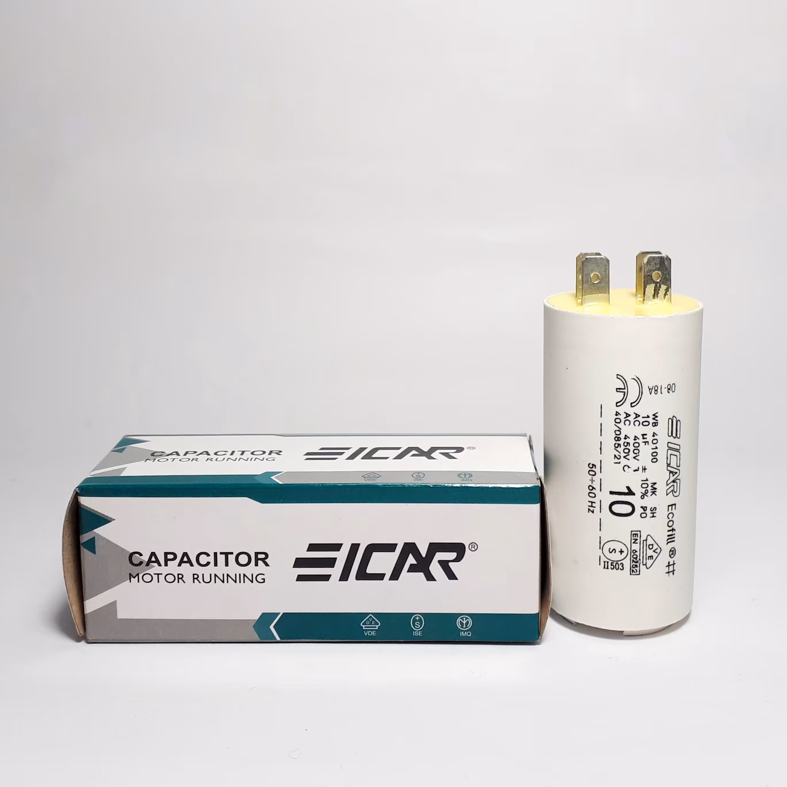 خازن فیشی ایکار ظرفیت 10میکرو فاراد