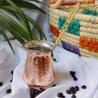 قهوه جوش دسته برنجی طرح ترک سایز3 کد ZH254.3