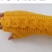 دستکش قلاب بافی