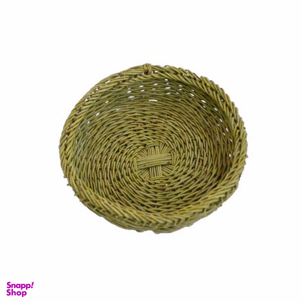سبد حصیری مدل سبزی و میوه طرح گرد کد 07