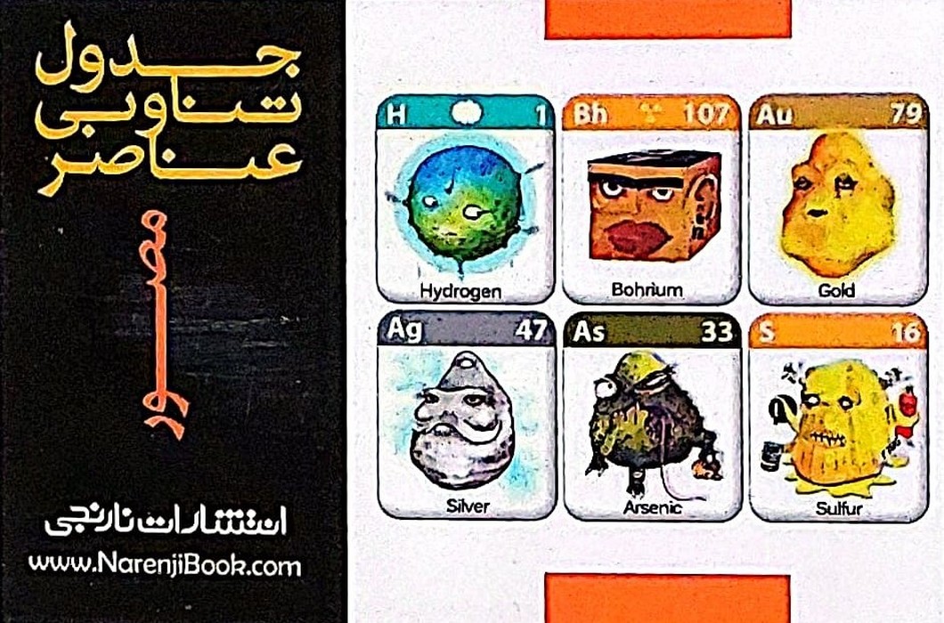 کارت جیبی جدول تناوبی مندلیف (گلاسه) - ناشربوک | خرید آنلاین کتاب