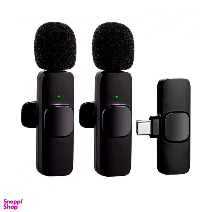 میکروفن یقه ای بی سیم مدل K9 Dual Type-C