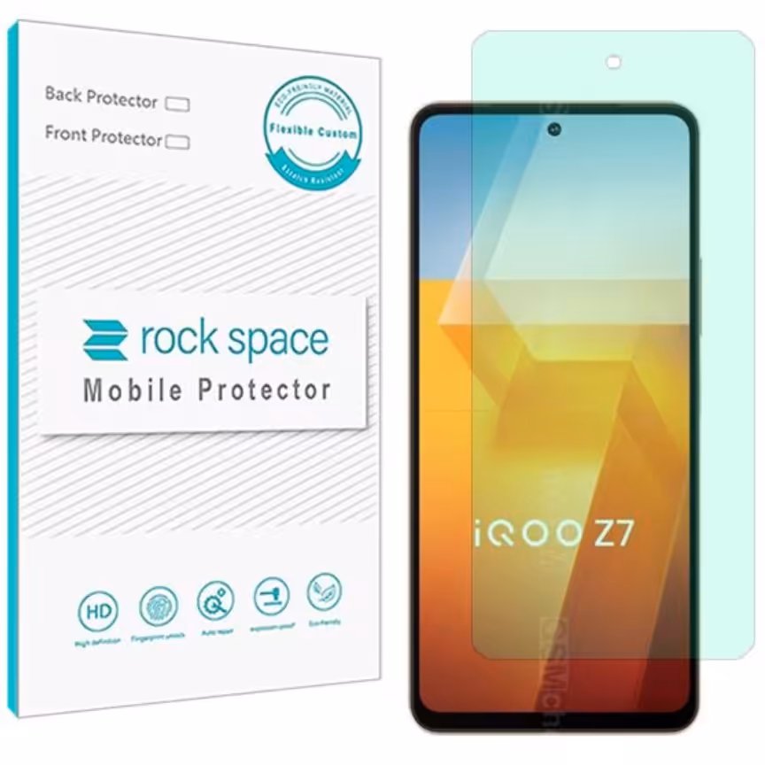 گلس   ویوو iQOO Z7 (China) مدل نانو هیدروژل گرین لایت برند راک اسپیس   