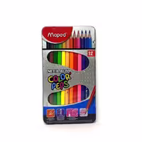 مداد رنگی جعبه فلزی 12 رنگ maped
