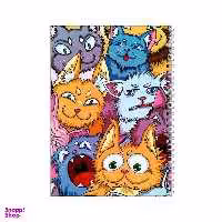 دفتر مشق 100 برگ بامبیلیپ طرح گربه های خشن فشن کد 4715333