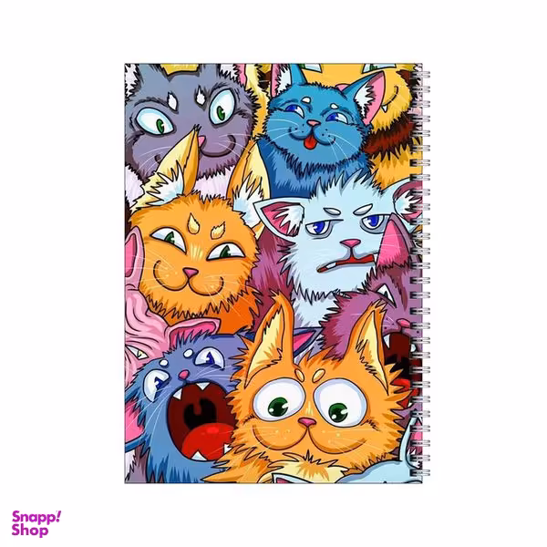 دفتر مشق 100 برگ بامبیلیپ طرح گربه های خشن فشن کد 4715333