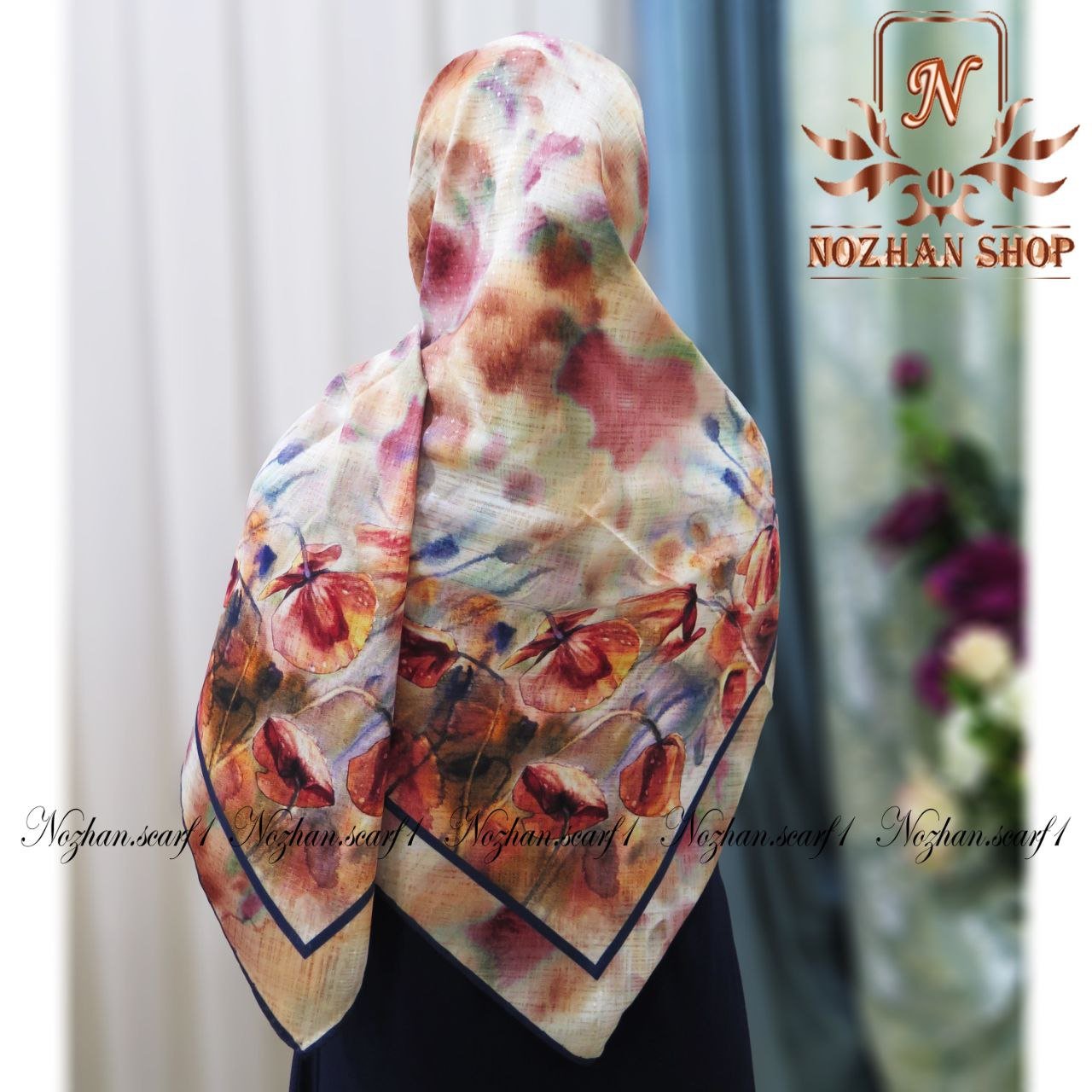 روسری نخی نگینی (کد234)