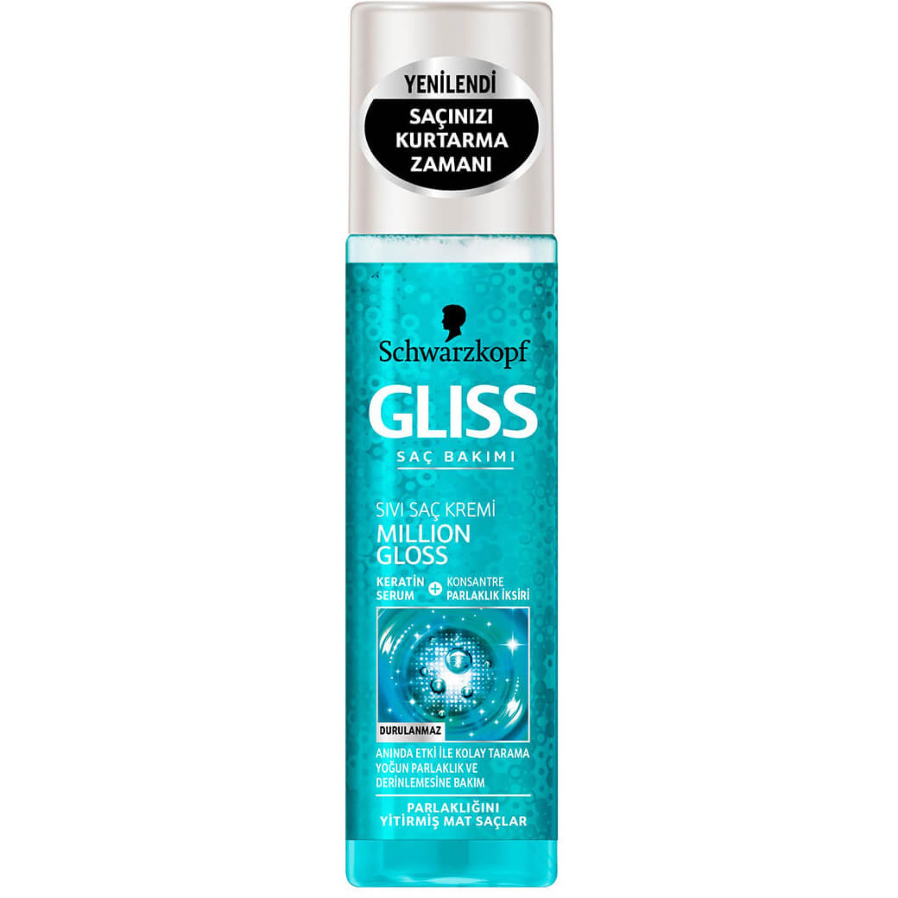 اسپری کرم مو گلیس مدل MILLION GLOSS برای موهای مات و کدر 200 میل