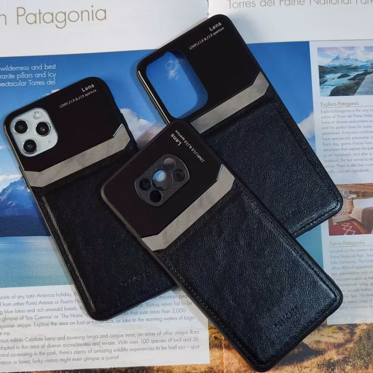 قاب گوشی سامسونگ و شیائومی مدل چرم تک رنگ