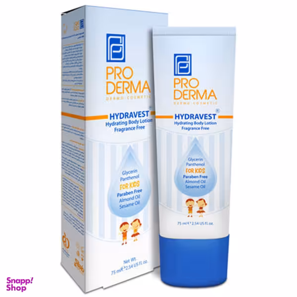 لوسیون مرطوب کننده کودک پرودرما مدل Hydravest حجم 75 میلی لیتر