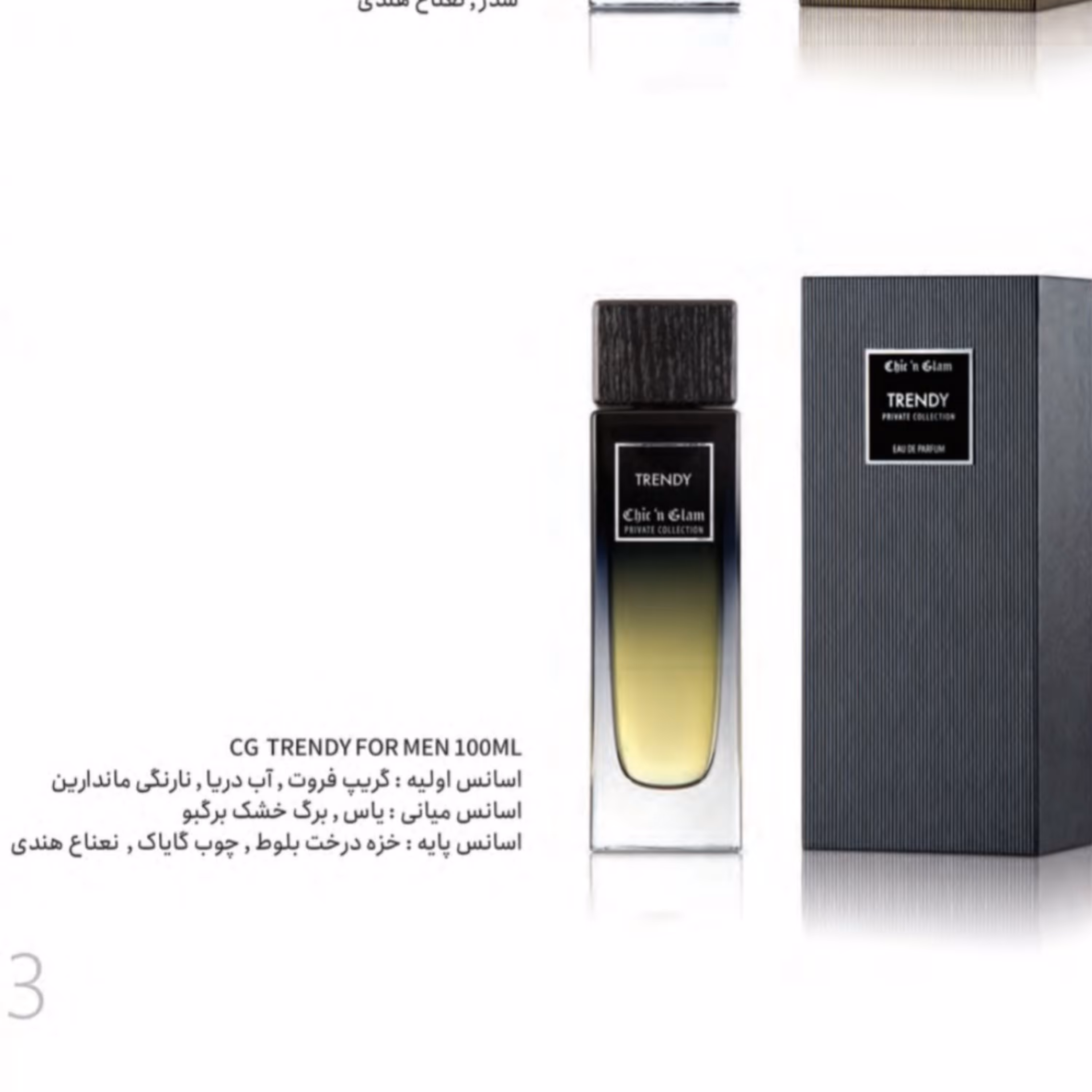 ادکلن 100 میل مردانه ترندی چکین گلام