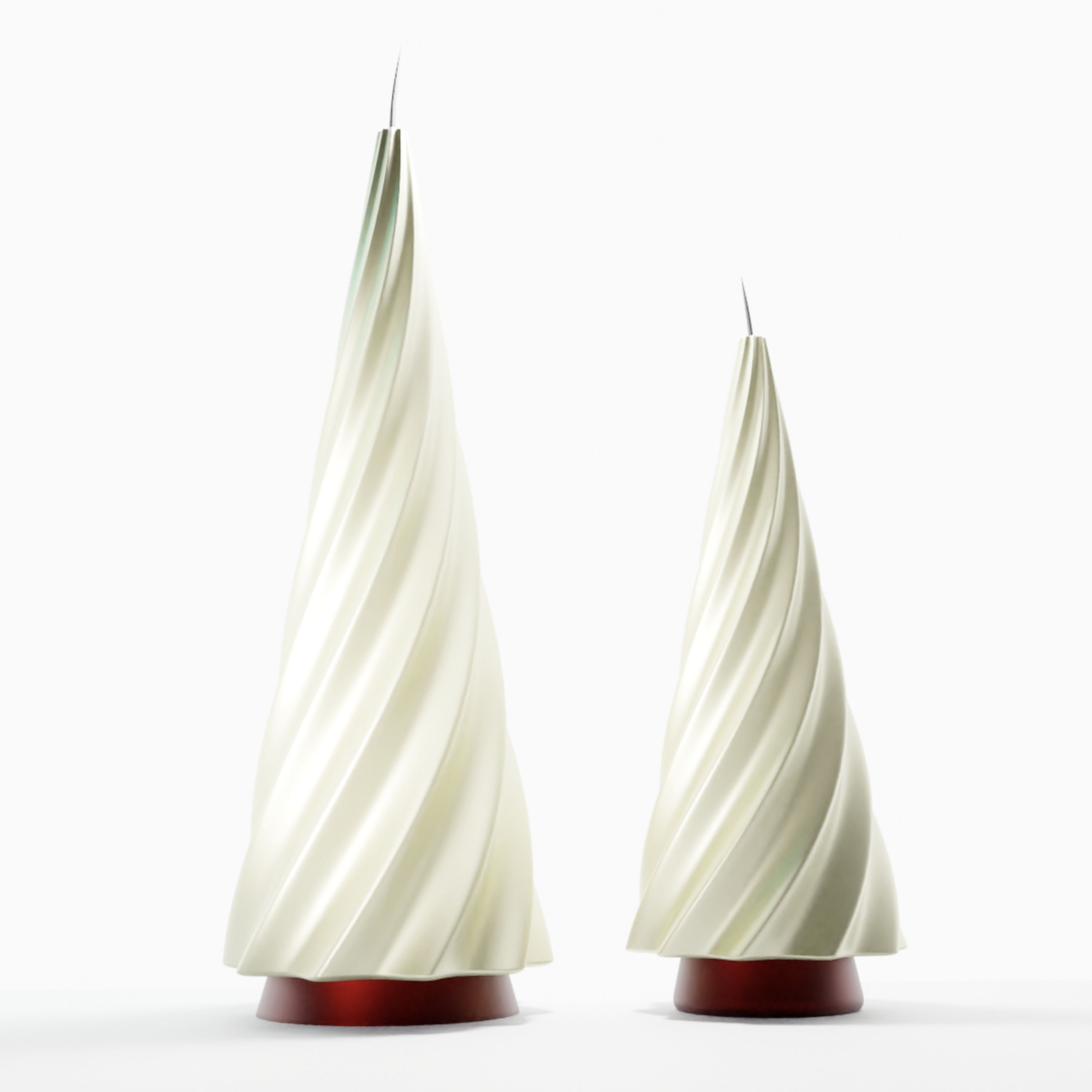 شمع طرح کاج دوتایی مدل ایتالیا