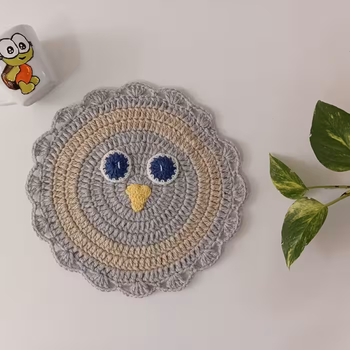 زیر بشقابی طرح جغد 