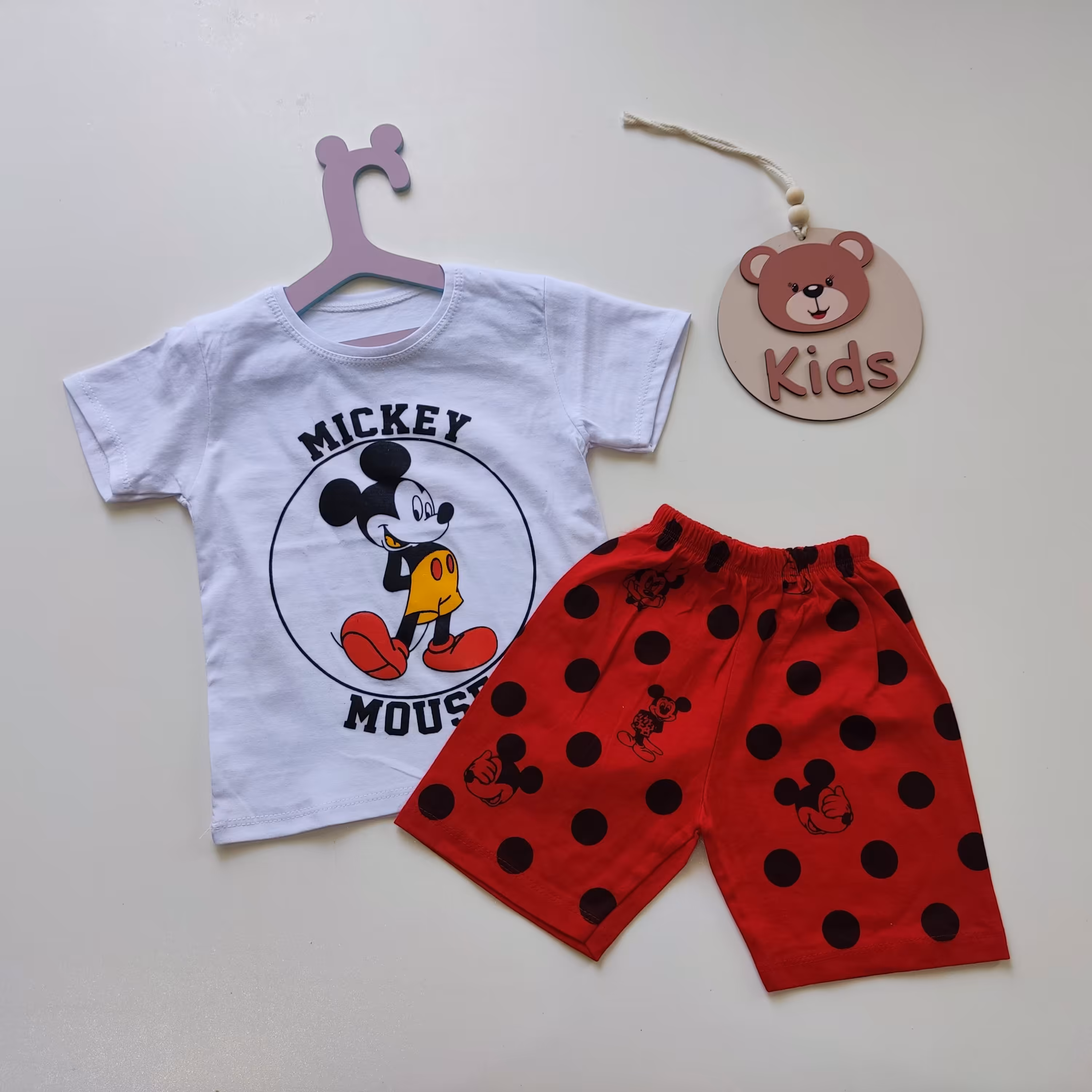 ست تیشرت شورتک میکی اسپورت 