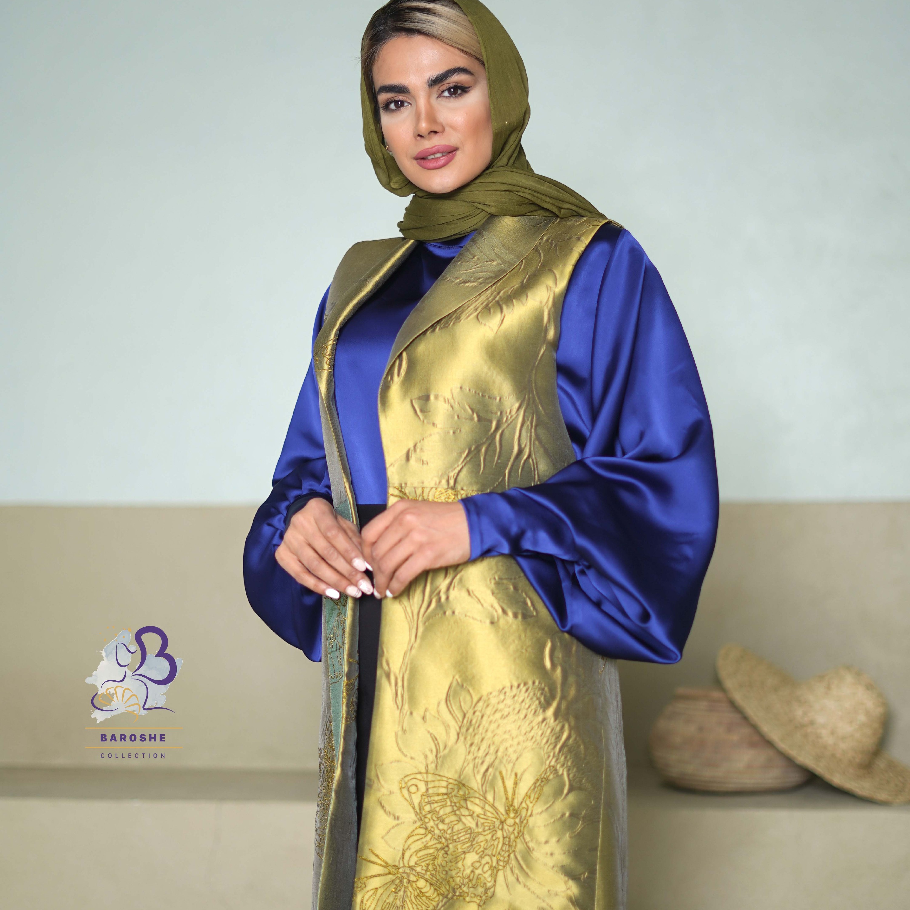 وست ژاکارد ابریشم ایتالیایی