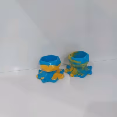 جا شمعی پایه دار طرح 5 ضلعی