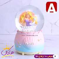 گوی موزیکال پمپی پری دریایی صورتی