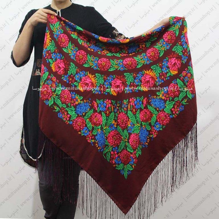 روسری ترکمن طرح جهانی زرشکی