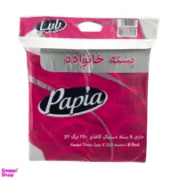 دستمال کاغذی پاپیا (Papia) مدل فلکسی 8 عددی 250 برگی