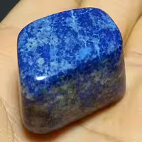 تامبلر سنگ لاجورد افغان طبیعی پیریت طلایی تمام پولیش کد 10696