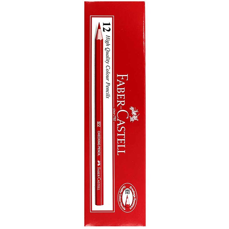 خرید مداد قرمز فابرکاستل کد FABER-CASTELL P-101 بسته 12 عددی