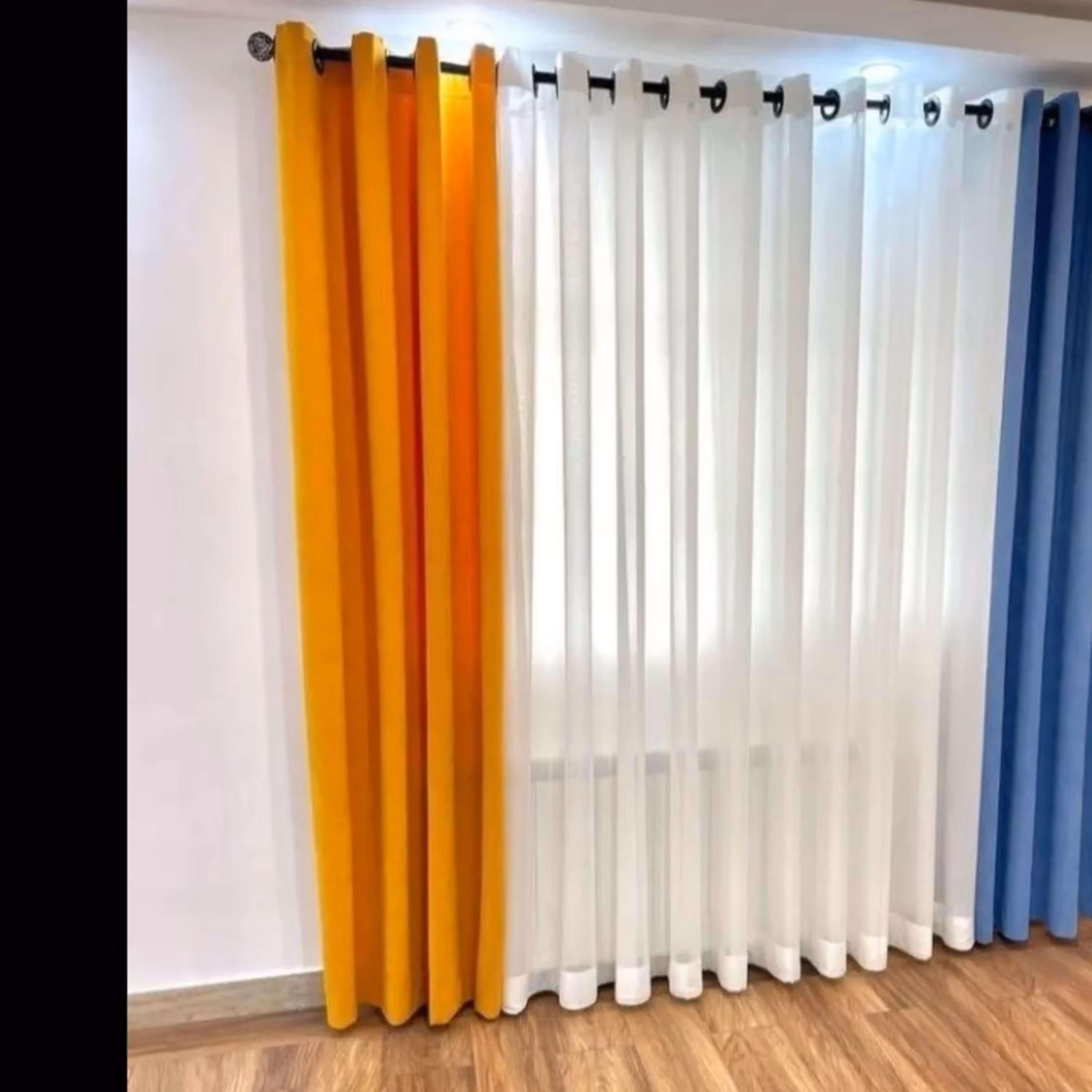 پرده پانچ والان مخمل  عرض 160 و ارتفاع 280