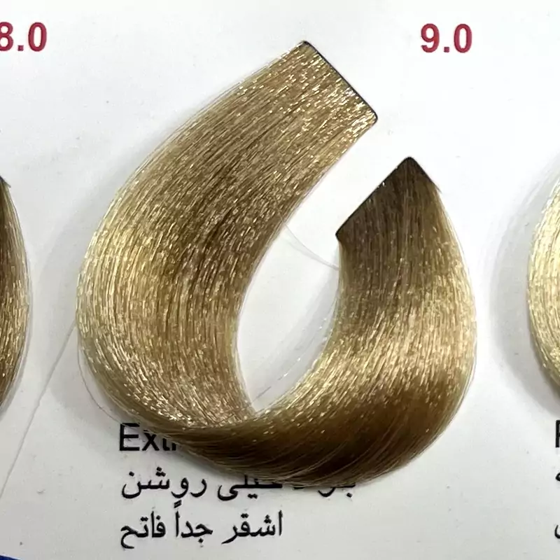 رنگ بلوند خیلی روشن90 ،رنگ مو کم آمونیاک پیلون و یک عدد اکسیدان | amazonchi