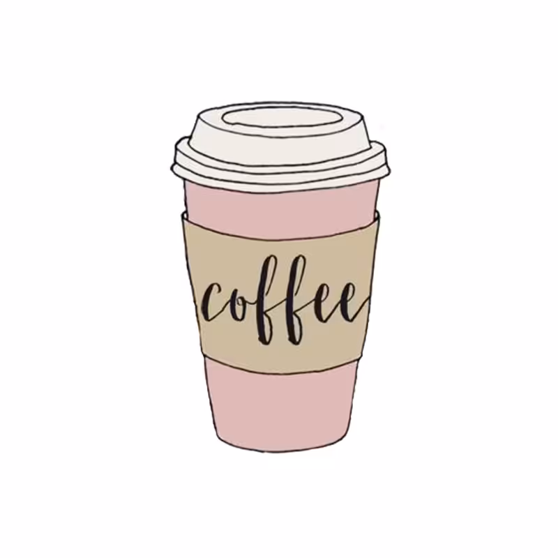 استیکر تزئینی موبایل طرح کافی کد 234