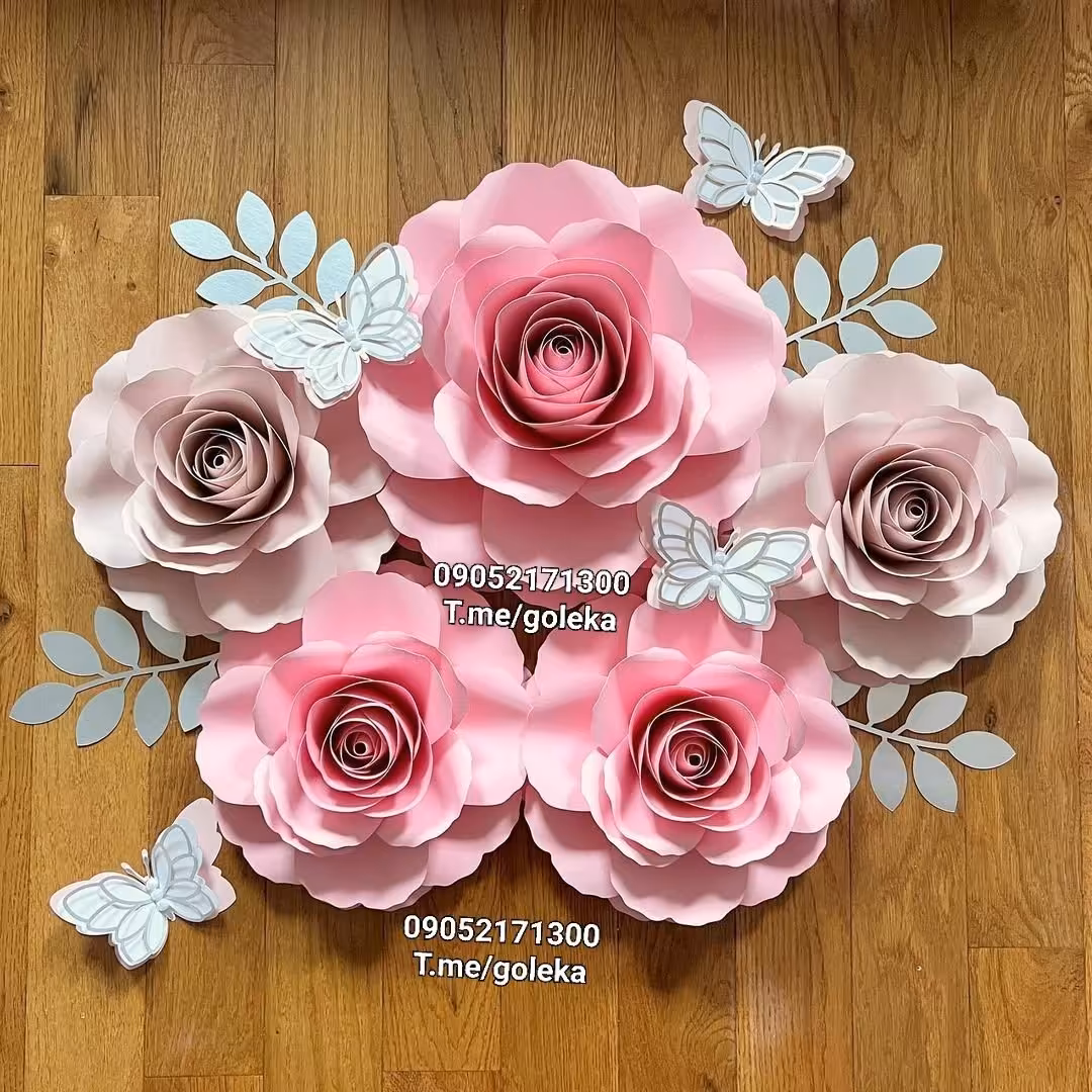گل کاغذی دکوراتیو تزئینی