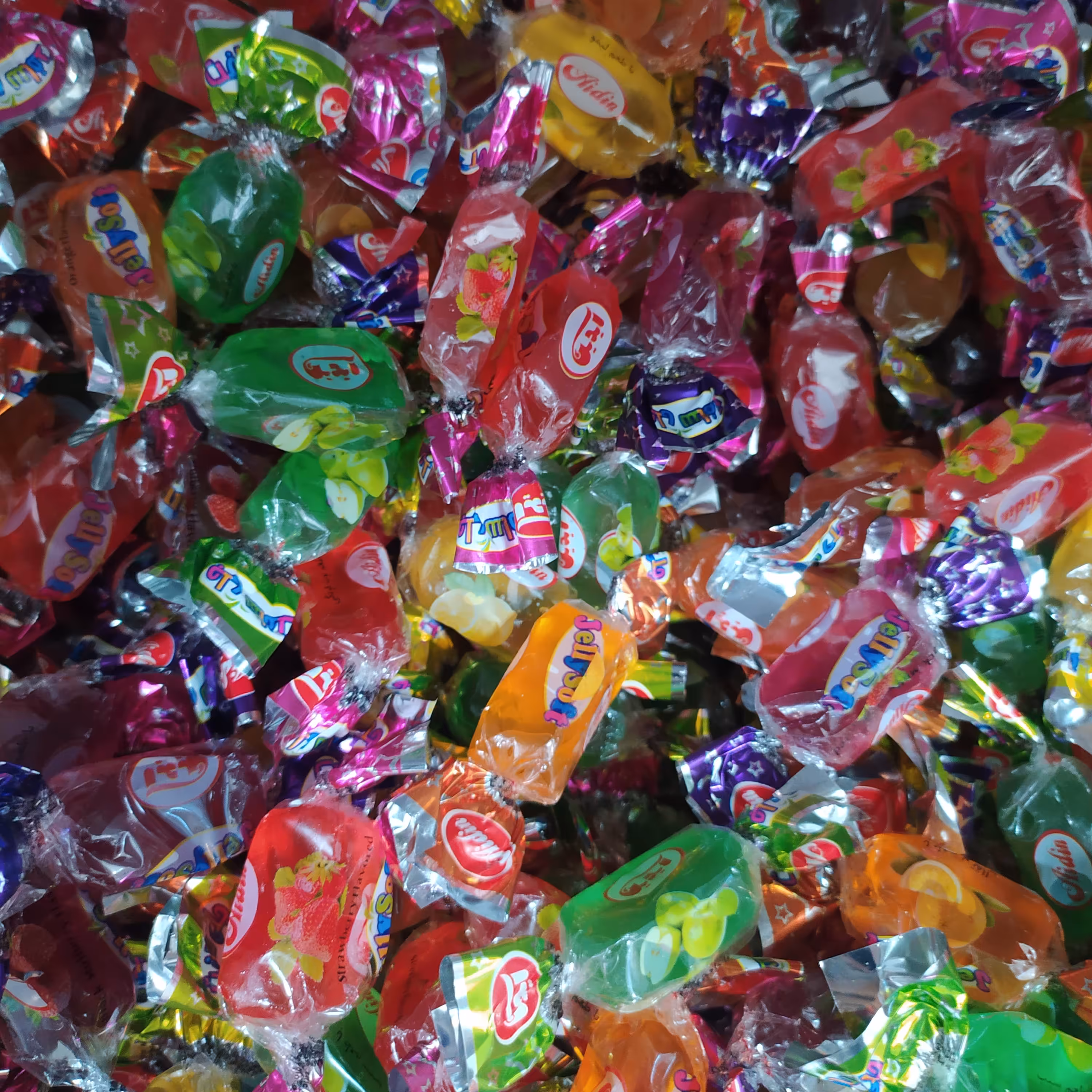 شکلات ژله ای جیلی سافت آیدین بسته یک کیلویی (جلی سافت)