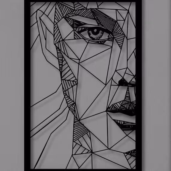 تابلو برجسته طرح صورت 