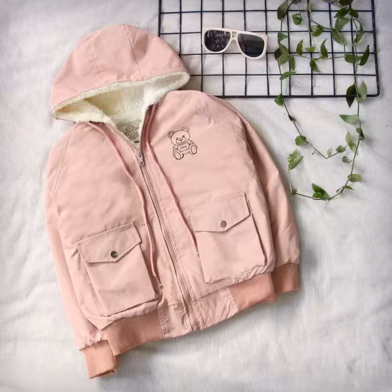 سویشرت شمعی درجه یک داخل خز بره ای دخترانه