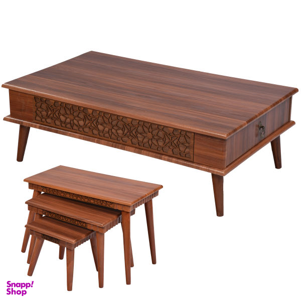 میز جلومبلی مدل سپیدار بسته 4 عددی