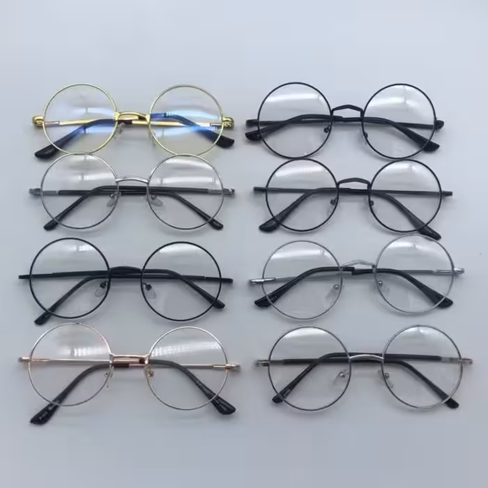 عینک فریم گرد زنانه و مردانه دارای رنبگندی