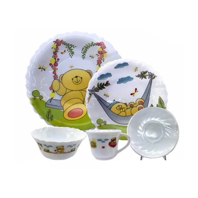 سرويس غذاخوری آرکوپال خرس تاب قلب گلدار