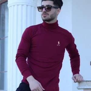 تیشرت آستین بلند یقه اسکی مردانه