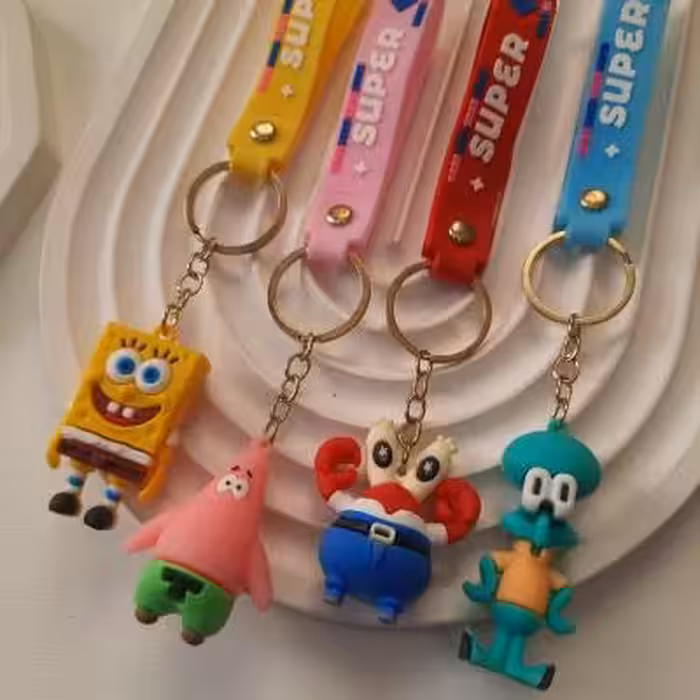 جاکلیدی سیلیکونی باب اسفنجی و دوستان